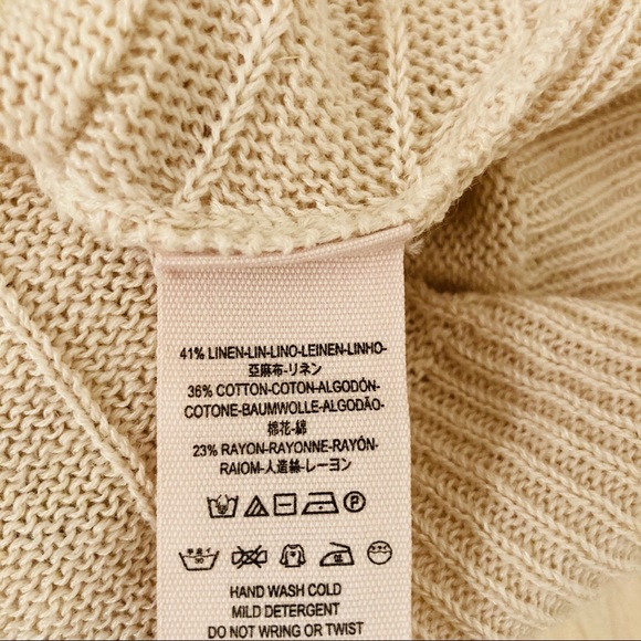 Free People Cropped Linen-Blend Twist Sweater - Picture 7 of 9